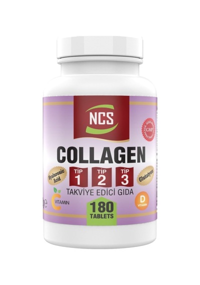 180 Tablet Collagen 1000 Mg Tip 1-2-3 Glutatyon Magnesium 180 Tablet