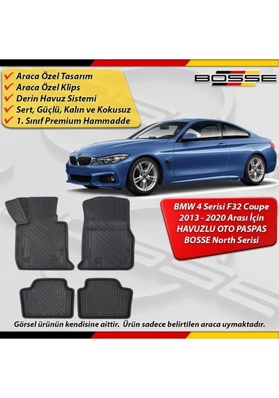 Bmw 4 Serisi F32 Paspas Araca Özel Coupe 2013-2020 Derin Havuzlu Bosse North Serisi