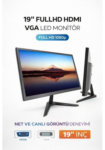 J-Tech Arya i5-6500TE 8 GB 128 GB SSD 19" Free Dos Masaüstü Bilgisayar
