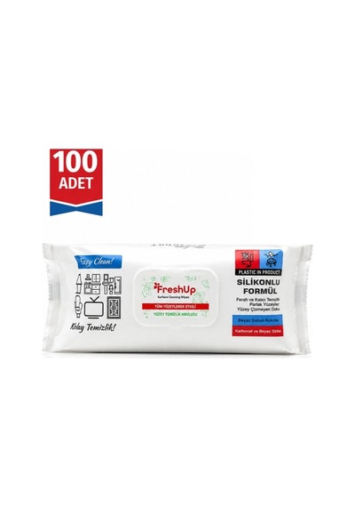 Genel Yüzey Temizlik Havlusu - 100 Lü Paket - Beyaz Sabun Kokulu Islak Mendil
