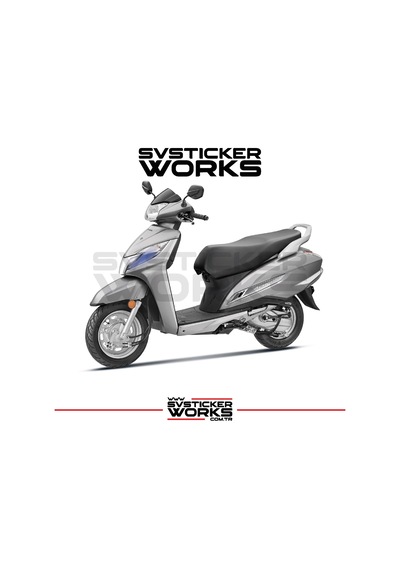 Honda Activa S Far Sticker Şeffaf Folyo Lacivert