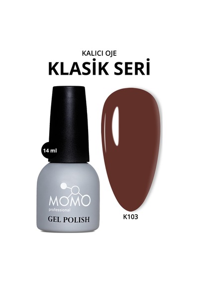 Momo Professional Kalıcı Oje K103 Kahverengi 14 Ml