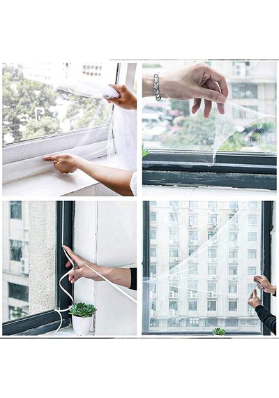 Tek Kanat Cırtlı Sineklik Tül Sök Tak Yıka 0,75mmx1,25metre Tül