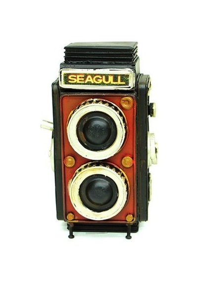 Dekoratif Metal Fotoğraf Makinesi Kumbara C0323-1