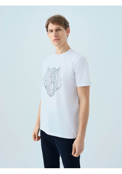 Loft Beyaz Erkek T-shirt Lf2039570 Beyaz