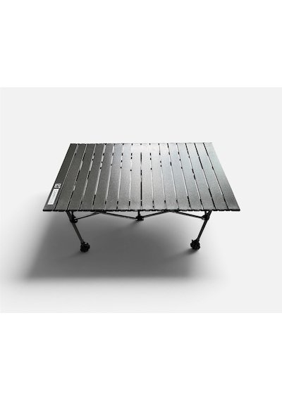 Campplus Yayla Büyük Boy Katlanabilir Kamp Masası Teleskopik Ayaklı 95x55 Cm Gri - Siyah