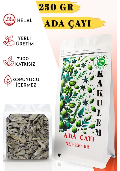 Kakulem Sertifikalı 250 Gr Yöresel Katkısız Doğal Kurutulmuş Ada Çayı