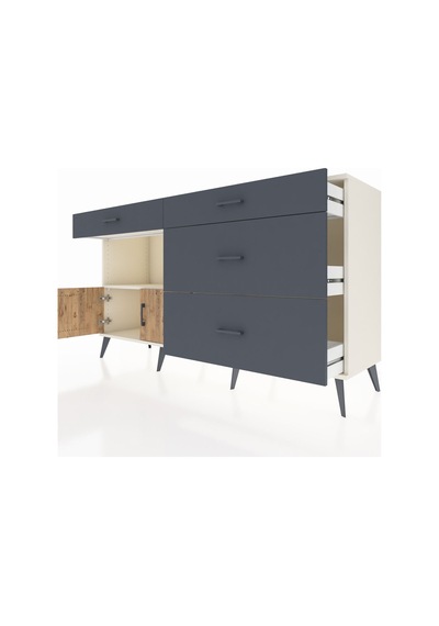 Hyperion Konsol Tek Raflı 4 Çekmeceli 2 Kapaklı 176x44x99 Aytaşı- Aytaşı-çam/antrasit Hyperion Konsol Tek Raflı 4 Çekmeceli 2 Kapaklı 176x44x99 Aytaşı- Aytaşı-çam/antrasit