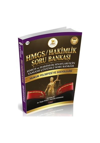 Hukal Hmgs-hakimlik Hukuk Felsefesi Ve Sosyolojisi Soru Bankası Savaş Yayınları 2026