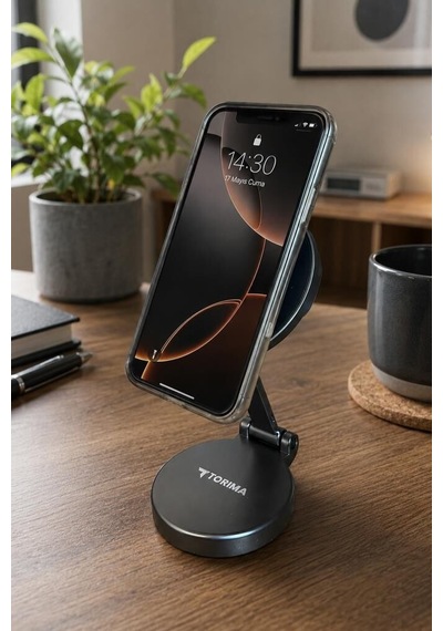 Premium Kompakt Stant Araç Gereci Oto Aksesuar Jx037 Siyah Telefon Tutucu Manyetik