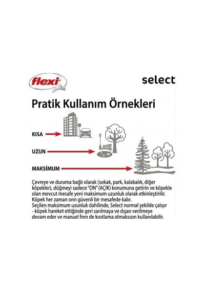 Flexi Select Köpek Otomatik Gezdirme Şerit Kayışı Gri & Lila - 7 M Açık Mavi