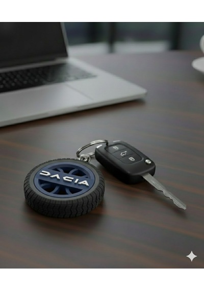 Dacia Uyumlu Özel Tasarım Anahtarlık - Premium Hafif Ve Dayanıklı Mavi