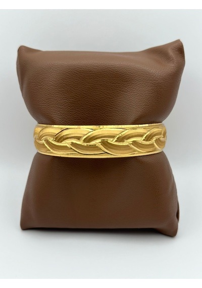 Arnes Jewelry Çelik 22 Ayar Altın Kaplama Bilezik Ar439nes Gold