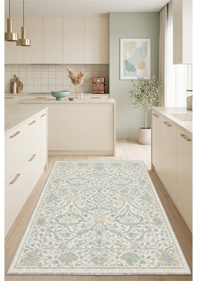 Dekoratif Halı Kaymaz Taban Leke Tutmaz Yıkanabilir Kilim Özel Ölçü Salon Halısı 3039
