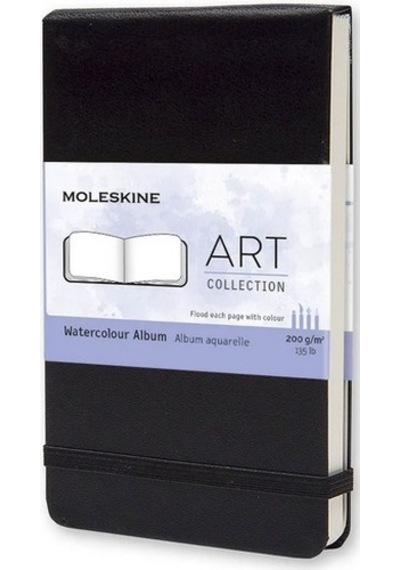 Moleskine Sert Kapak Suluboya Defteri Siyah 9 x 14 CM