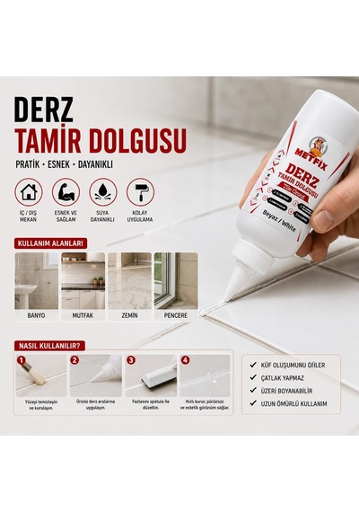 Derz Tamir Dolgusu Beyaz 220 Gr
