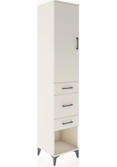 Hyperion Dolap 3 Raflı 3 Çekmeceli Tek Kapaklı 44x44x221 Aytaşı-aytaşı Aytası
