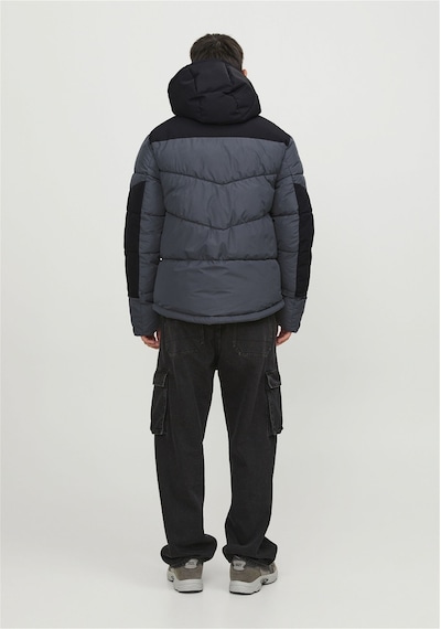 Jack & Jones Suya Dayanıklık Kapüşonlu Puffer Mont - Otis 12239001 Asphalt Bej