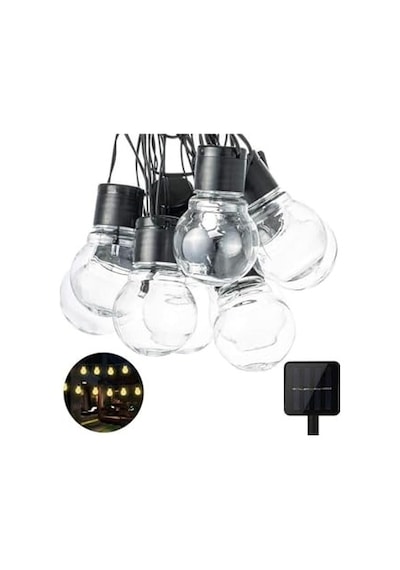Solar 10led Ampül 8 Mod 3.5mt Güneş Enerjili Dış Bahçe Aydınlatma Dekorasyon Günışığı Diğer