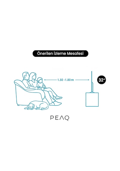 Peaq 32P8000 32" Smart TV Google İşletim Sistemli Dahili Uydu Alıcılı LED TV