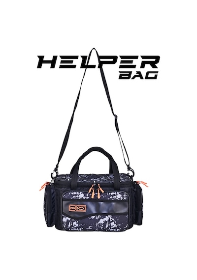 Fujin Black Camo Helper Bag - Balıkçı Çantası Std