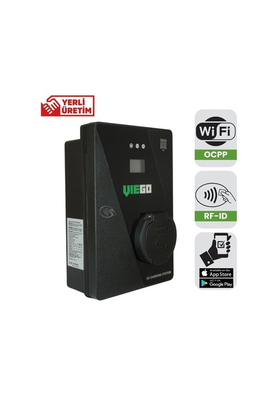 Viego Wallbox Şarj Istasyonu Ocpp, Wi-fi, Mobil Uygulama, Ekran,