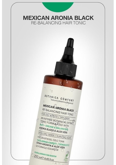 Botanica Comfort Siyah Aronya Üzümü Özlü Sebum Dengeleyici ve Yağlanma Karşıtı Tonik 250 ML