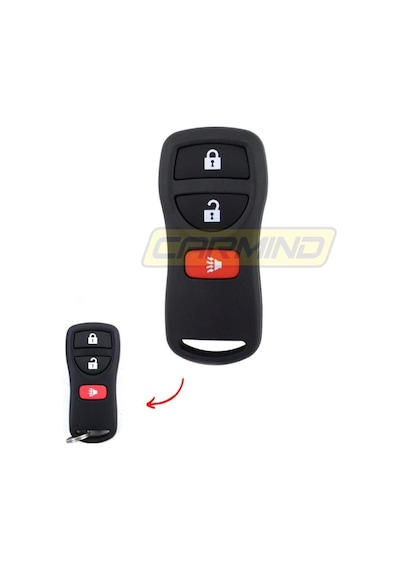 Nissan Uyumlu 3 Buton Silikon Anahtar Kılıfı