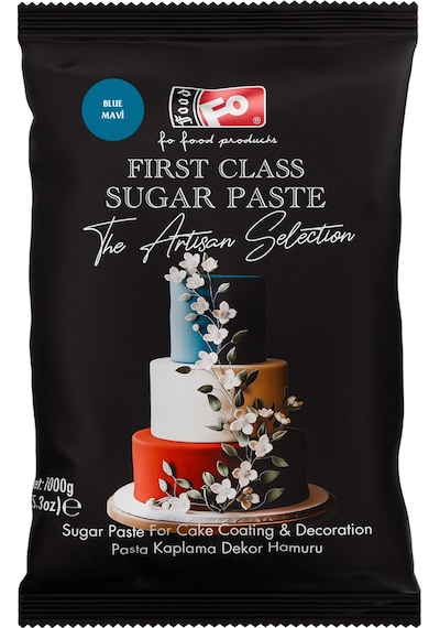Mavi First Class Kaplama Dekor Şeker Hamuru 1 Kg