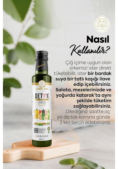 Zühre Ana Detox Gold Sirkesi Doğal Fermantasyon 250 Ml Genel
