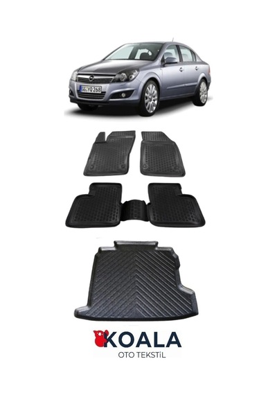 Opel Astra H Sedan Havuzlu Paspas Ve Bagaj Havuzu Set 2007 2013