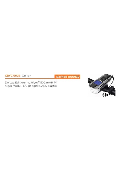Forte Gt Xbyc 6029 Ön Işık Km Saati-Korna 3 In 1 Far Km Seti Çok Renkli