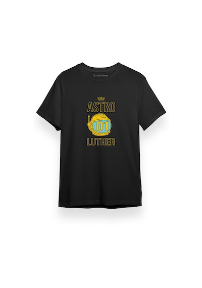 The Umbrella Academy Astro Luther Siyah Kısa Kol Erkek Tshirt 001