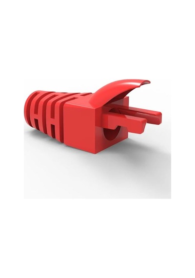 Trklink Pvc Rj45 Boots Konnektör Kılıfı Kırmızı 50 'li Paket