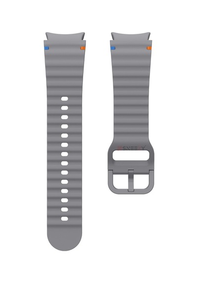 Samsung Galaxy Watch 7 40mm-44mm İle Uyumlu Metal Tokalı Dalgalı Spor Silikon Kordon