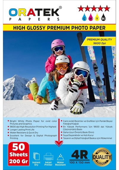 Papers Epson L3252 103 Fotoğraf Kağıdı 10x15 Cm Premium Parlak 200 Gr 50 Ypr, Beyaz