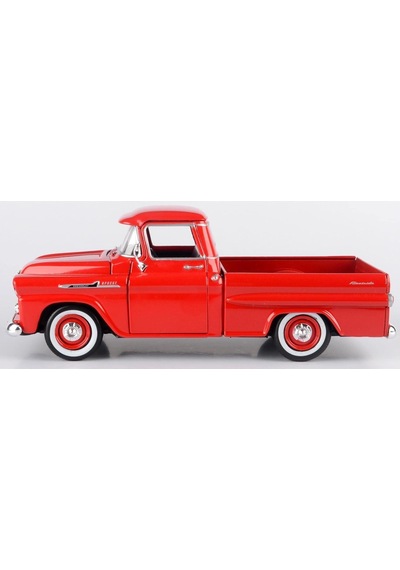 Motormax 1:24 W/b American Classics 1958 Chevrolet Apache Fleet Side Pickup Diecast Kırmızı