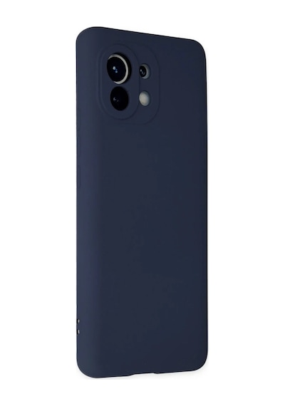 Xiaomi Mi 11 Kılıf Nano İçi Kadife Silikon - Lacivert 0.2M-Çok Renkli