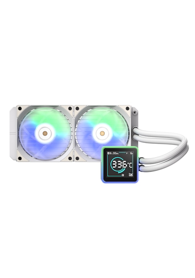 Bitfenix Kuzy 240 Digital 240mm Lcd Argb Am5 Lga1851 Beyaz Sıvı İşlemci Soğutucu