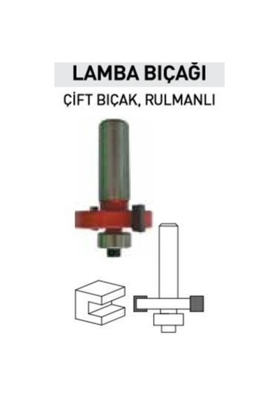 14446 Çift Bıçak Rulmanlı Freze Lamba Bıçağı 4x12 Mm