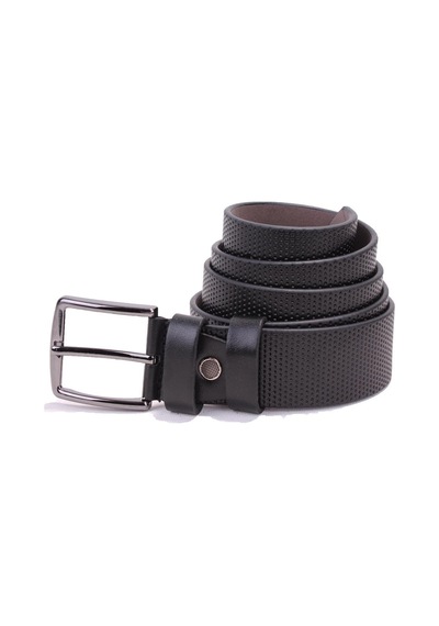 Dagoster DMK26-352 Siyah 4 CM Suni Deri Erkek Kemer Siyah