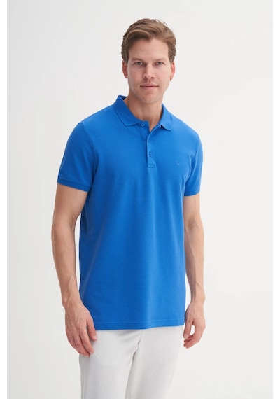 Cazador Erkek T-shirt Polo Yaka 4613 Cıvıt Mavısı Mavi