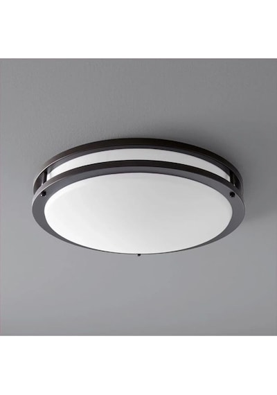24 Watt, 4000k Soğuk Beyaz Işık Sıva Üstü Led Armatür, Modern Tavan Armatürü, Ledli Tavan Armatürü Siyah