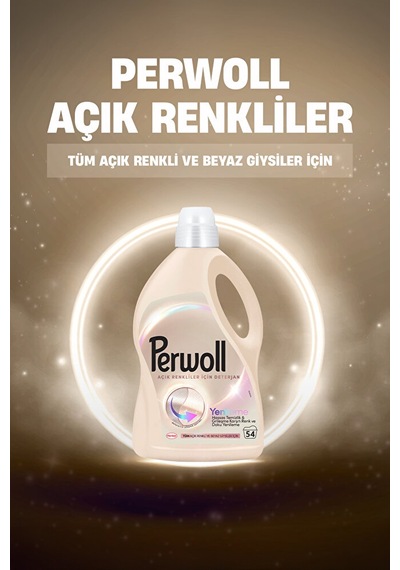 Perwoll Açık Renkliler Hassas Sıvı Çamaşır Deterjanı 2.97l 4'lü S 2950 ML