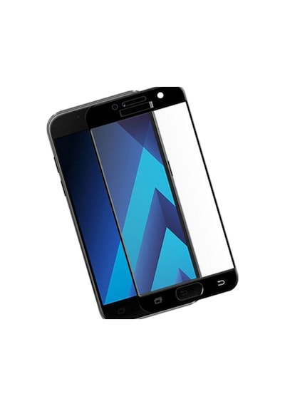 Samsung Uyumlu Galaxy A5 2017 Siyah Tam Kaplayan Ekran Koruyucu Cam