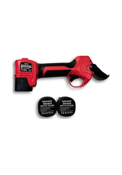 Sc-8614 Üç Akülü Şarjlı Budama Makası 35mm+şapka+yelek Set