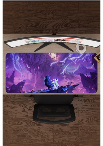 Ori And The Will Of The Wisps Dikişli Kauçuk Oyuncu Mousepad V1 - 90x40 Xxl Gaming Mouse Pad