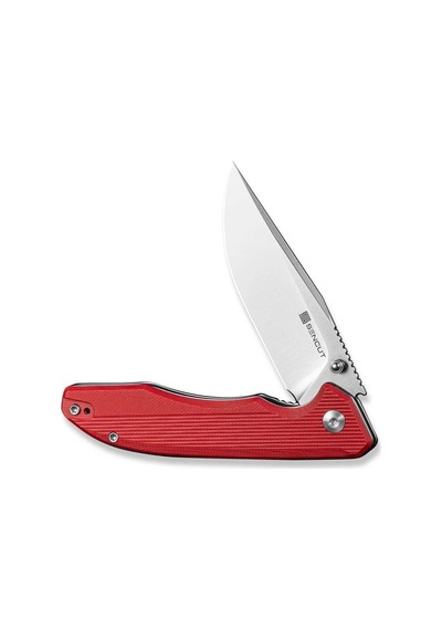 Sencut Sylor Red G10 Handle Stonewashed D2 Blade Kamp Çakı Kırmızı