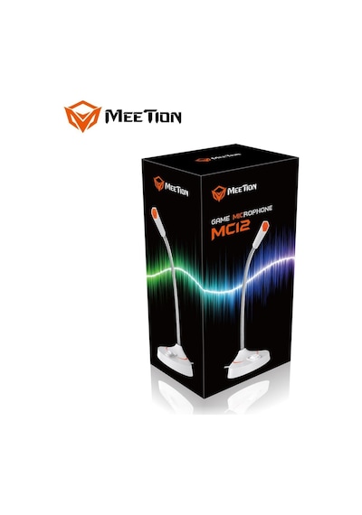 Mc12 Beyaz Oyuncu Mikrofonu Usb Bağlantı Masaüstü Mikrofon