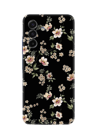 Samsung Samsung Galaxy Uyumlu A17 Kılıf Boutique Baskılı Resimli Siyah Fon Çiçek Pcode -045